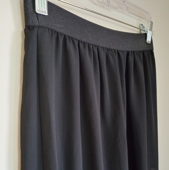 Tobi double spliced black mesh overlay maxi skirt in women's size small - Picture 9 of 11